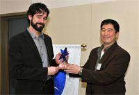 2012 Kathryn V. Lamkey Award Winner Evan Hatfield, EEOC Member Ghuon Chung.
