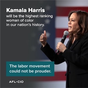 Kamala Harris will be the highest ranking woman of color in our nation's history.